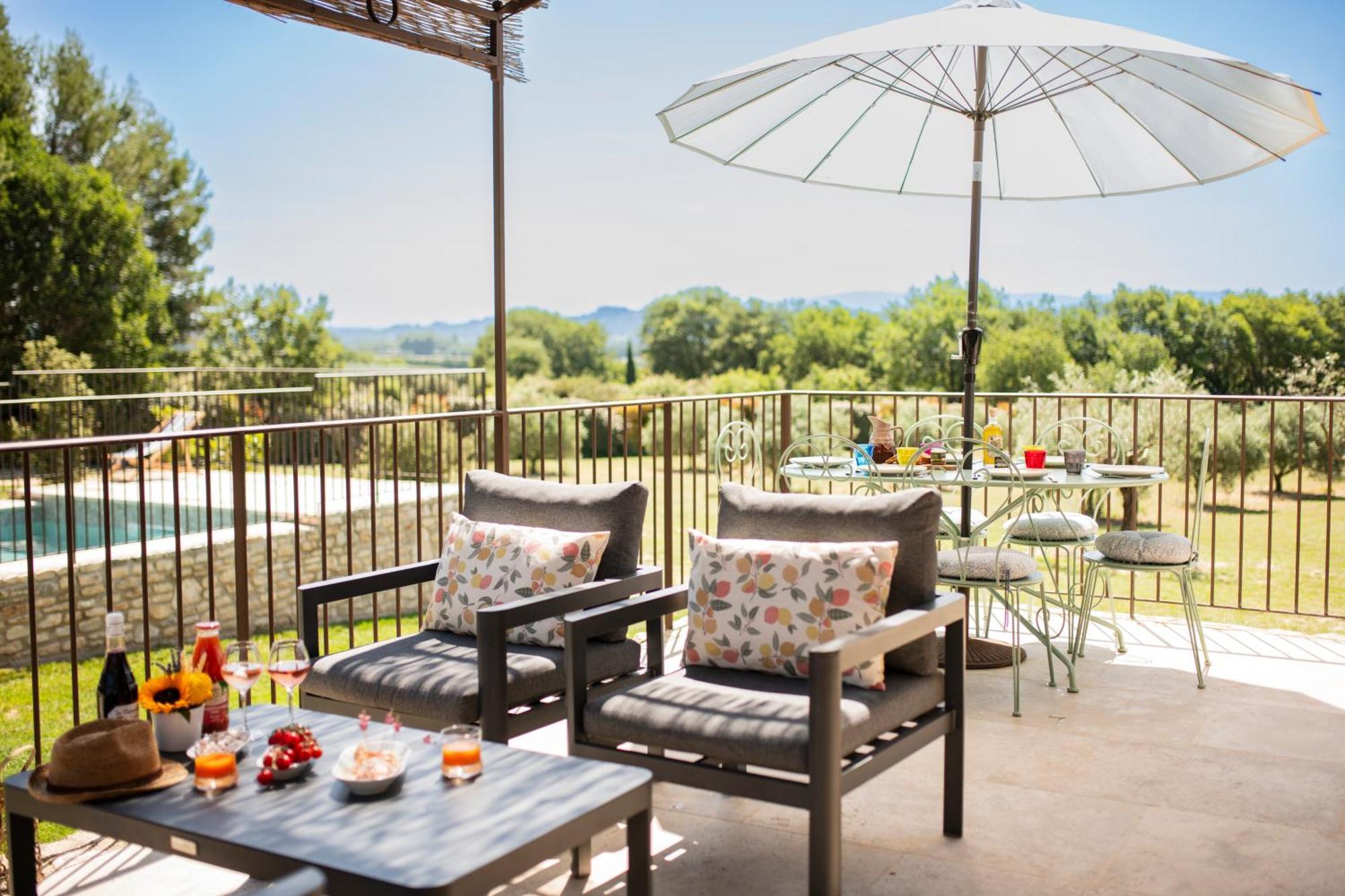 Bastide Toujours Dimanche, Maison De Vacances Avec Vue & Piscine Privee กอร์ด ภายนอก รูปภาพ